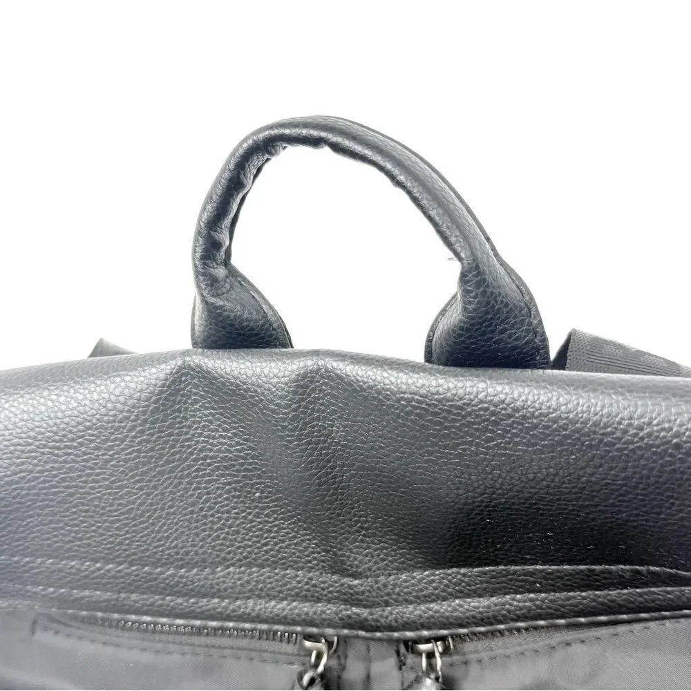 Botkier New York Black Trigger Logo Double Strap Mini Backpack